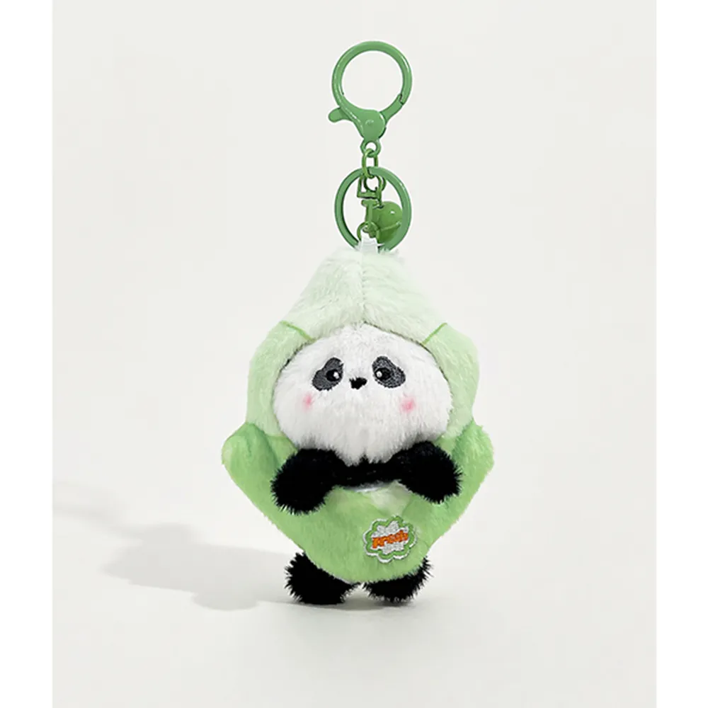 Fresh Veggie Zoo Keychain: Cute Animal Plush with Vegetable Costumes