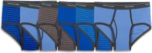 Fruit of the Loom Men's Cotton Briefs, Tag Free & Moisture Wicking, Assorted Color Multipacks