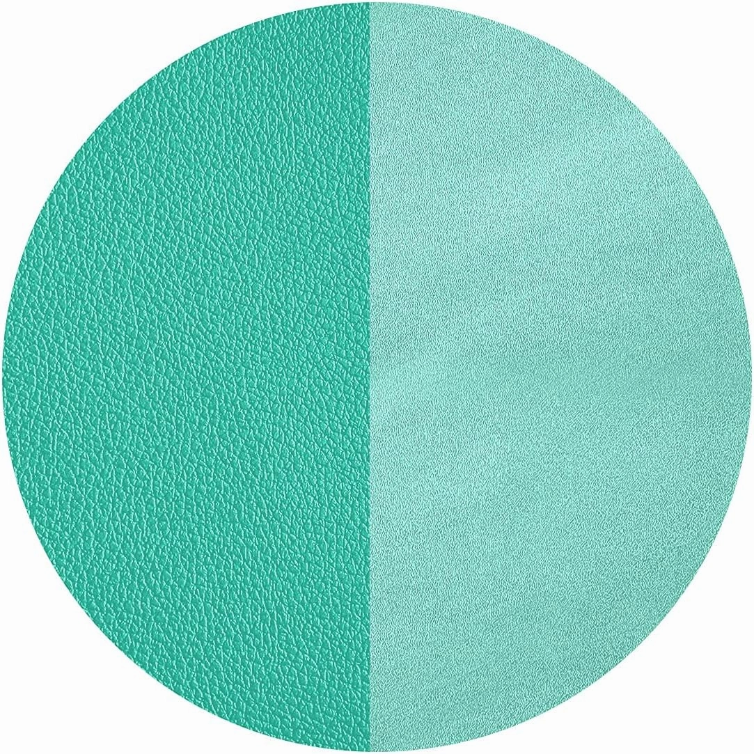 FTC PU Leather Desk Pad and Blotter, Non-Slip Flannelette Base, Stitched, Computer Gaming, Keyboard, Mouse Pad for Home or Office - Turquoise (31.5 x 15.75 Inches)