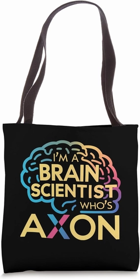 Funny Brain Scientist Science Neurons Neuroscience Neurology Tote Bag