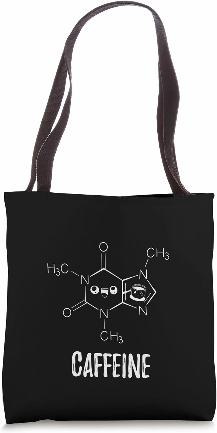 Funny Caffeine Molecule Science Chemistry Tote Bag