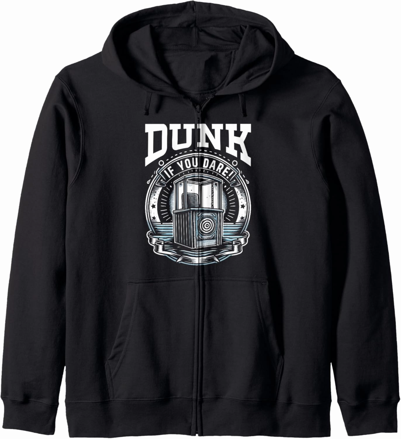 Funny Dunking Booth Carnival Game Dunk Tank Zip Hoodie