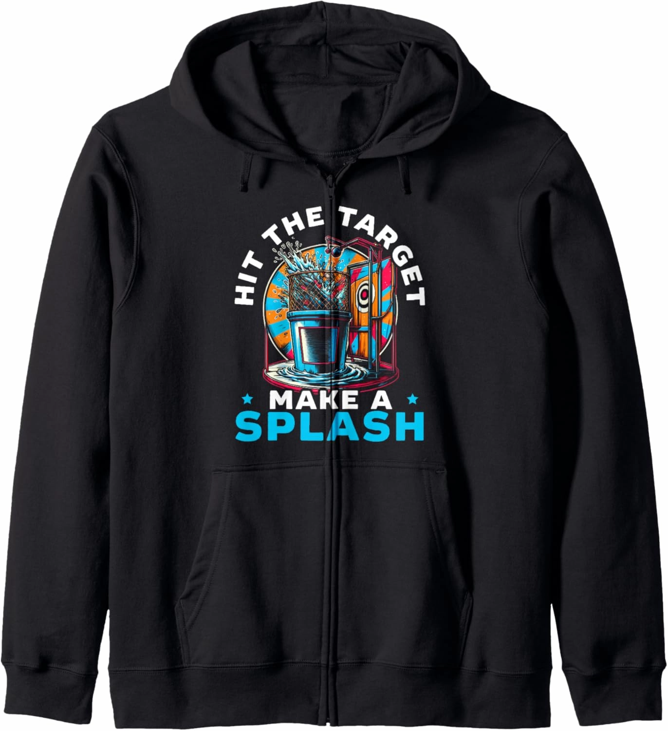 Funny Dunking Booth Carnival Game Dunk Tank Zip Hoodie