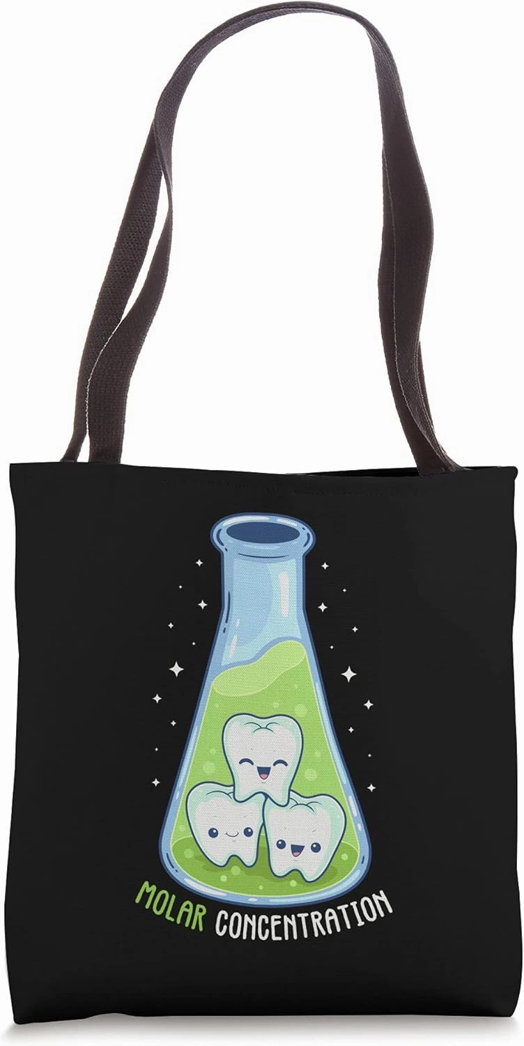 Funny Pun Molar Concentration Chemistry Science Pun Tote Bag
