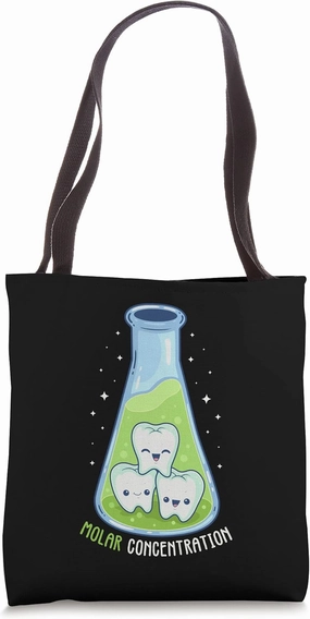 Funny Pun Molar Concentration Chemistry Science Pun Tote Bag