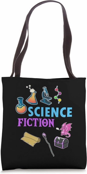 Funny Science Fiction Scientist Fantasy Tote Bag