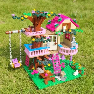 FunnyGuy Treehouse Building Set for Girls - 504PCS STEM Forest Friends House Building Block Set, Christmas and Birthday Creative Gift.