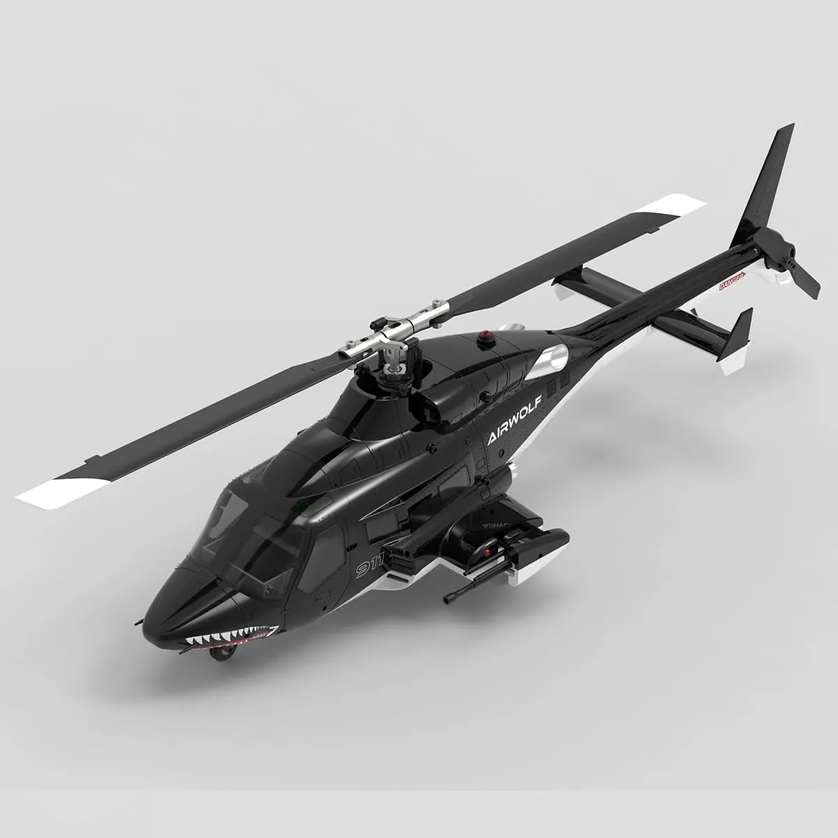 FunXylophy AW-911 RC Helicopter with GPS, 1/34 Scale 2.4G 9CH Flybarless RC Helicopter Model with 3D Stunt and GPS Smart Flight Modes, Replaceable Nose Accessories, Gift for Adult (RTF Version)
