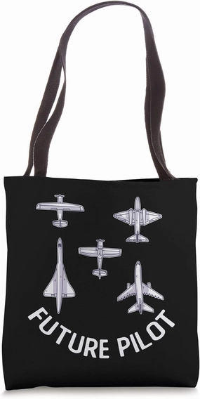 Future Pilot Fighter Jet Aircraft Airplane Plane Tote Bag