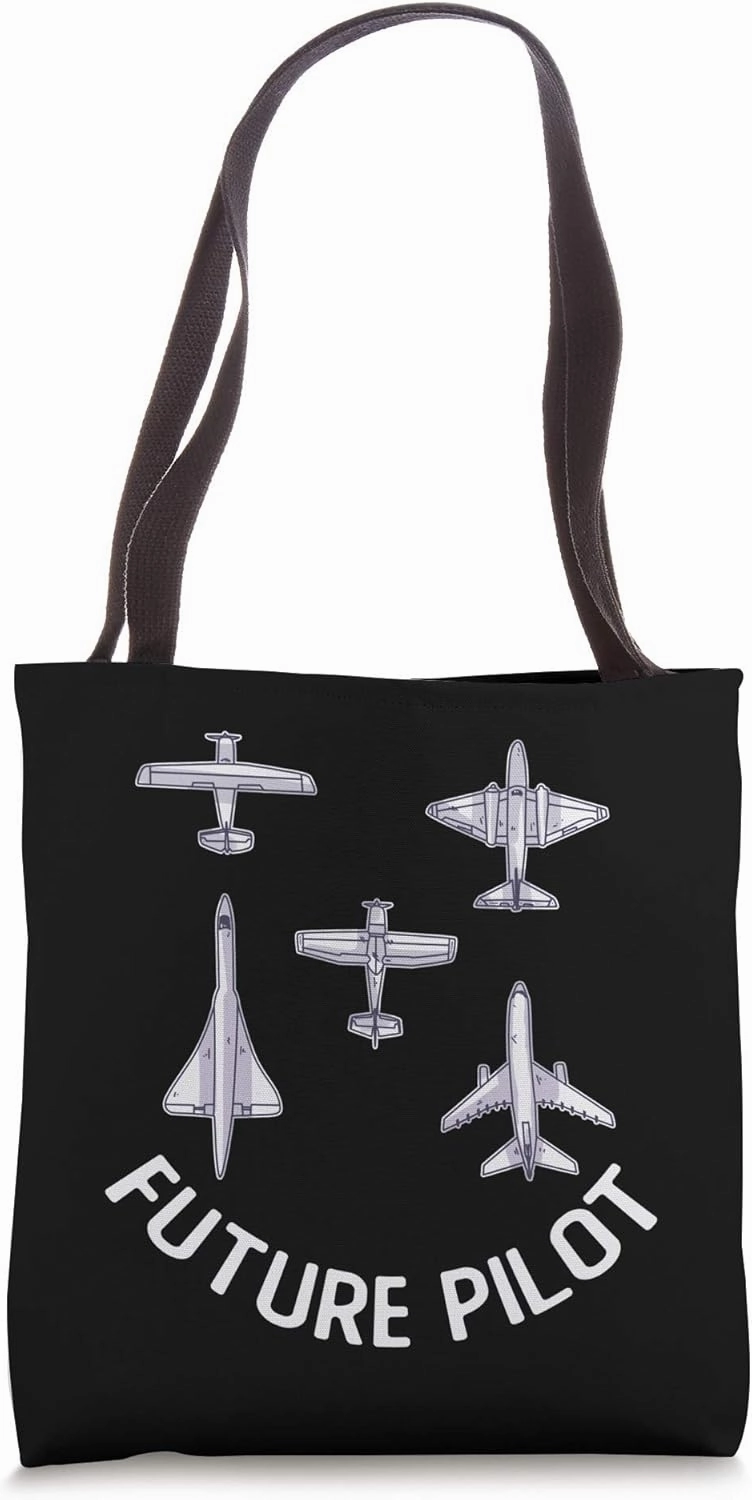 Future Pilot Fighter Jet Aircraft Airplane Plane Tote Bag