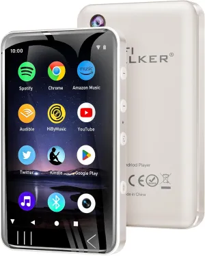 G7 MP3 Player with Bluetooth and WiFi- MP4 Player with Spotify and Camera, Android MP3 Player, Touchscreen 144GB MP4 Music Player with Speaker,Support YouTube, Audible