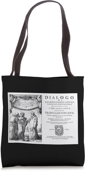 Galileo Galilei Dialogue Space Science Teacher Astronomy Tote Bag