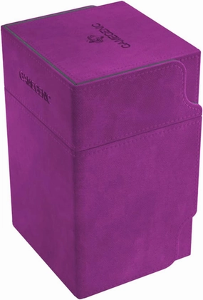 GameGenic Deck Box – Watchtower XL Purple 100CT – Durable and Sturdy TCG, OCG, CCG Card Storage – Compatible with Pokemon, Yugioh, Commander, and MTG Magic: The Gathering Cards