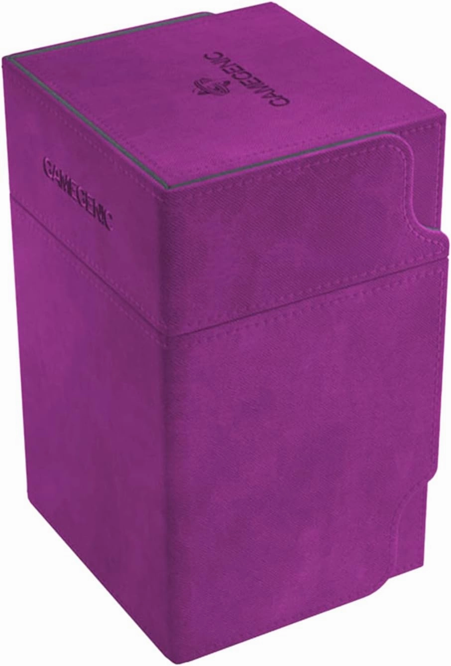 GameGenic Deck Box – Watchtower XL Purple 100CT – Durable and Sturdy TCG, OCG, CCG Card Storage – Compatible with Pokemon, Yugioh, Commander, and MTG Magic: The Gathering Cards