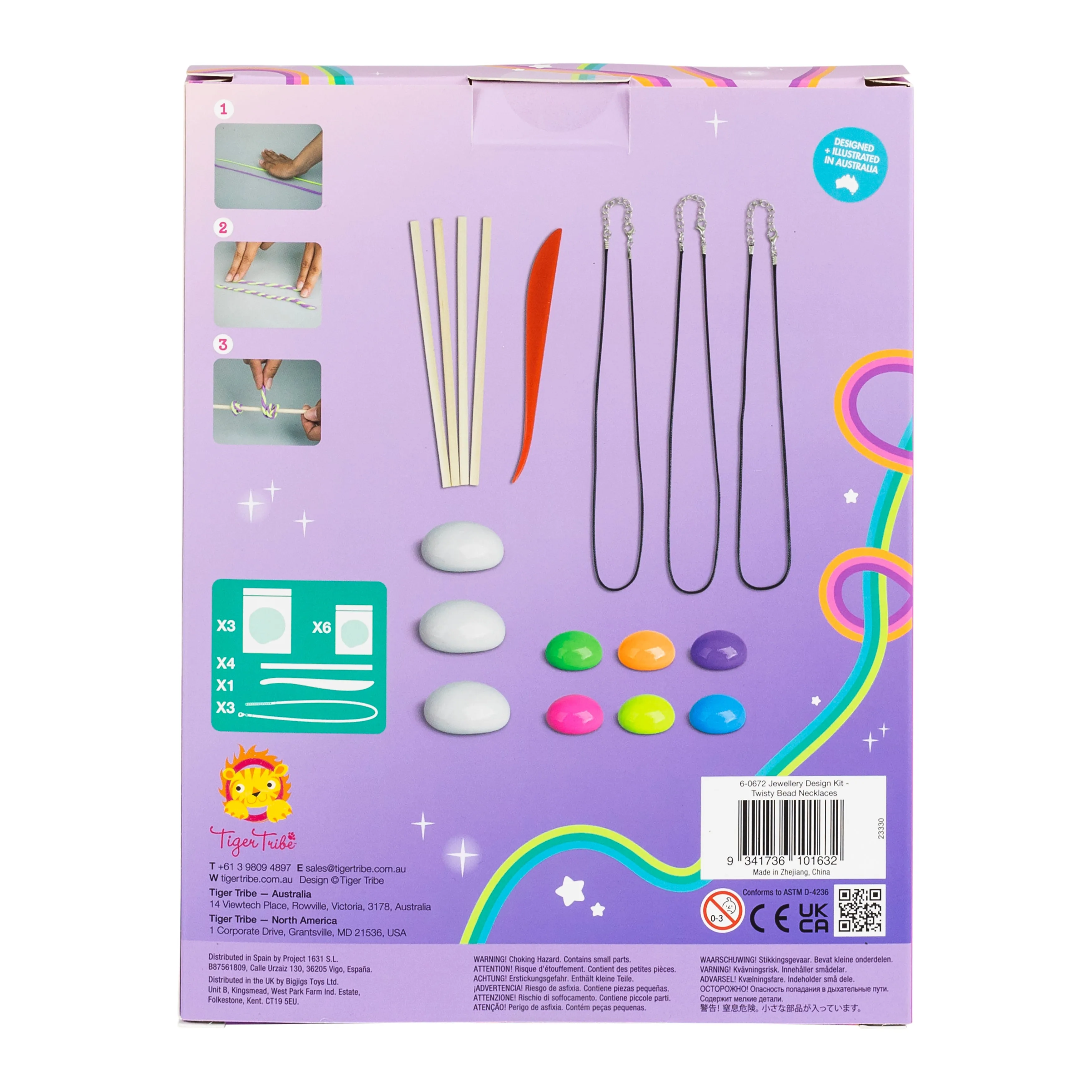 *GARAGE SALE* Tiger Tribe | Jewellery Design Kit - Twisty Bead Necklaces