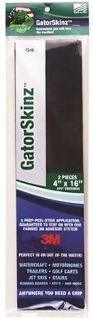 Gator Guards GatorSkinz Grit Finish Step Pads - Multi Surface Application - UV Resistant - Durable Traction - DIY Installation, Peel and Stick - Four Colors - Made in The USA