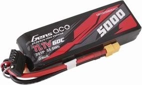 Gens ace G-Tech 5000mAh 60C 11.1V 3S Lipo Battery with XT60 Plug