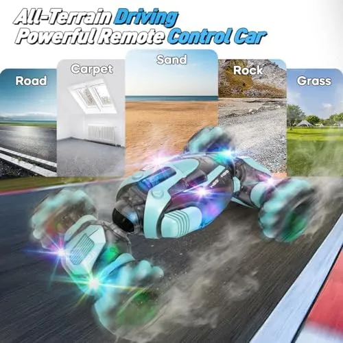 Gesture Sensing RC Stunt Car - Best Gifts for Boys 6-12 Year Old 360° Rotating 4WD Remote Control Transform Hand Controlled Car Birthday Presents for Kids Age 7 8 9 10 11 yr