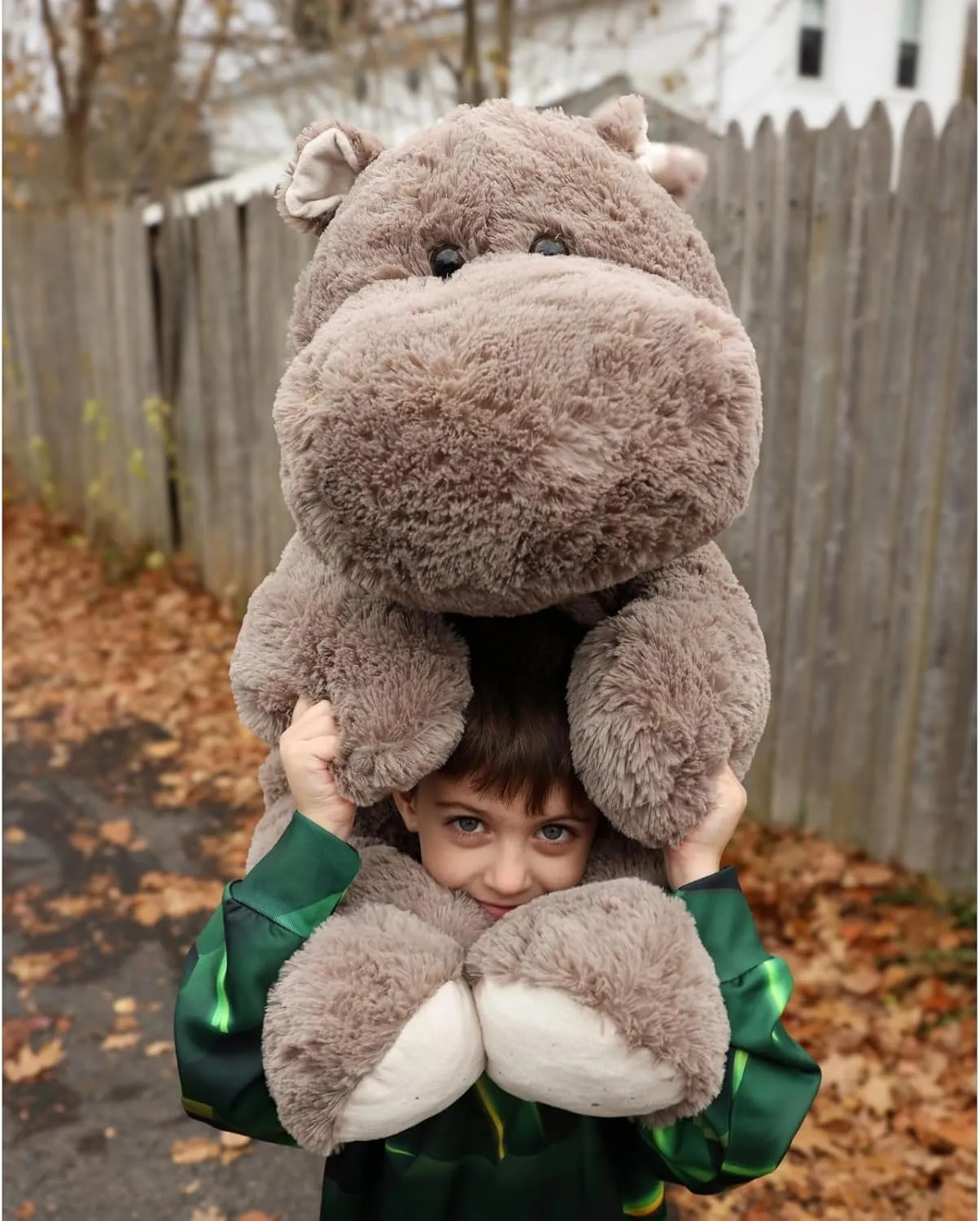 Giant Humongous Hippo Stuffed Animal, 36" Oversized Plush, Soft Hug Cute Jumbo Hippo Toy Plush Gift for Kids, Gray