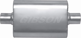 Gibson Performance Exhaust BM0103 MWA 2.25" Stainless Offset/Offset Oval Muffler