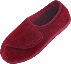 Git-up Women Soft wide Slippers Memory Foam Closed Toed Diabetic Arthritis Edema House Slippers