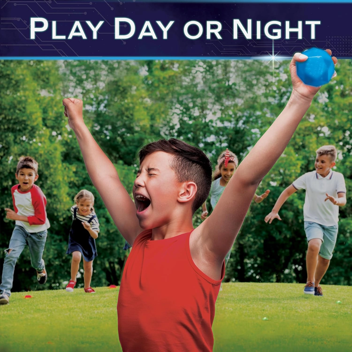 Glow in The Dark Capture The Flag - Starter Set | Ages 8  | Outdoor Games for Kids 8-12  | Glow in The Dark Outdoor Toys | 8-12 Year Old Boy Birthday Gifts | Flag Football & Sports Gifts for Boys