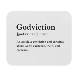 Godviction Rectangular Mouse Pad - Custom Personalized Gaming and Office Mouse Pad