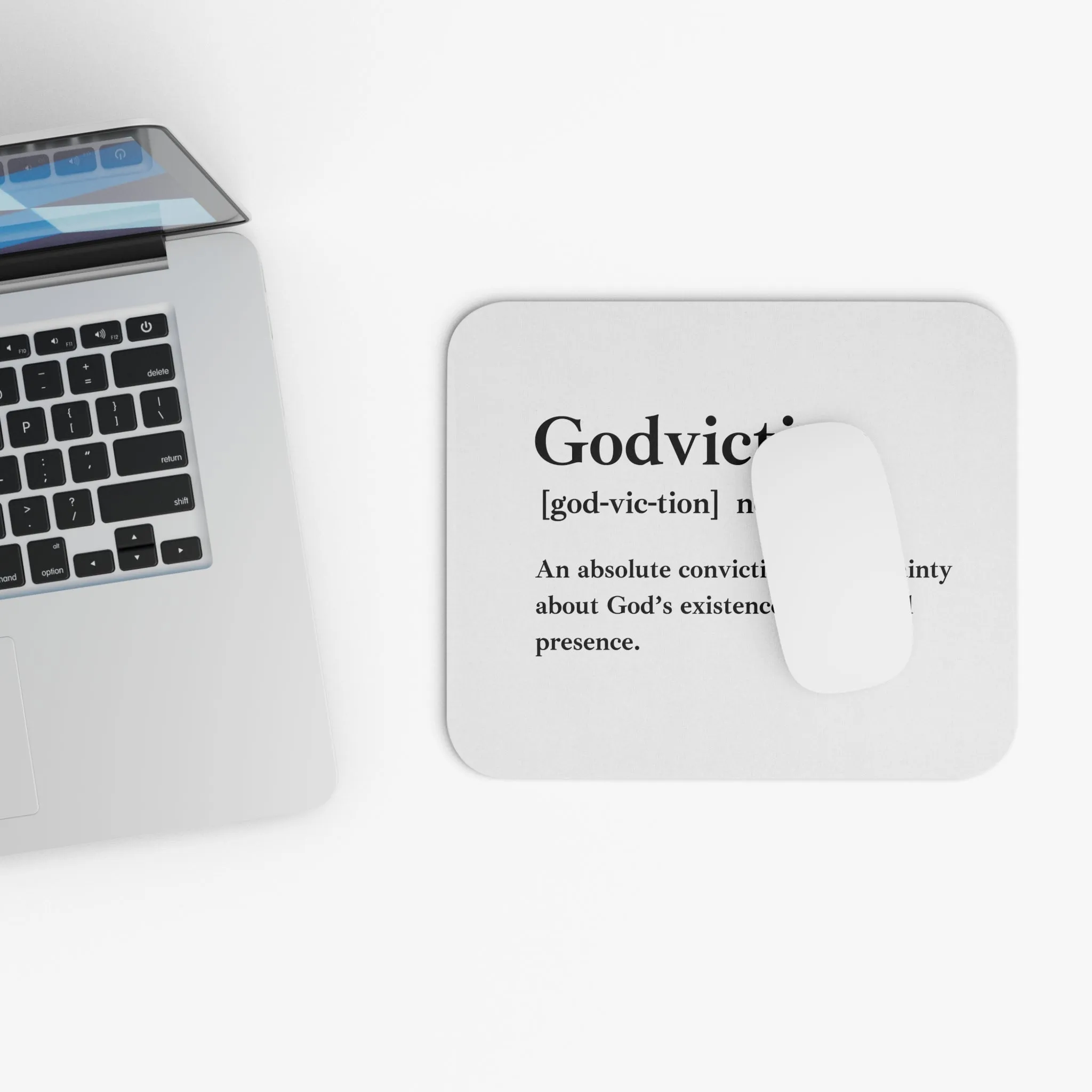 Godviction Rectangular Mouse Pad - Custom Personalized Gaming and Office Mouse Pad
