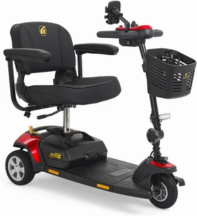 Golden Technologies Buzzaround XL 3 Wheel Power Scooter - GB117 with Free Accessories, Red