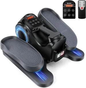 Gonex Under Desk Elliptical Exercise Machine, Leg Exerciser While Sitting for Seniors, 3-in-1 Mini Seated Pedal Exerciser as Seen on TV, 10 Resistance Levels, Manual/Auto Mode Mode for Home Office