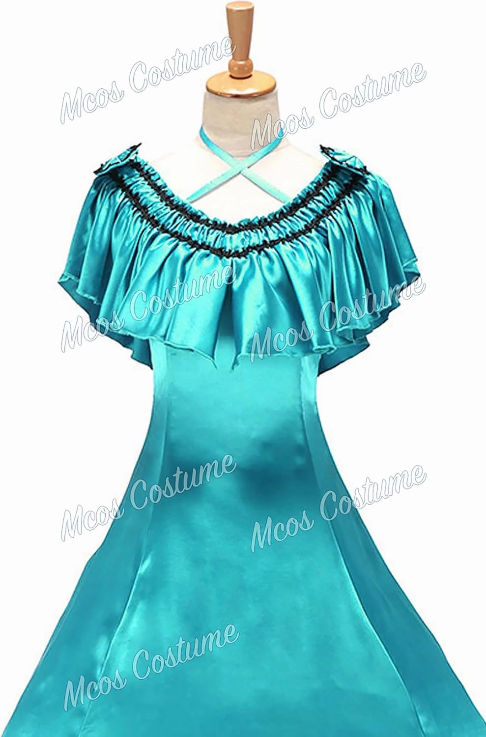 Gorgeous Herrlich Elegant Lolita Doll Neck Strap Lace Ball Gown Dress Turquoise