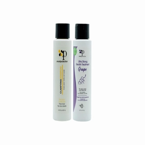 Grape Ultra Strong Keratin Treatment with Clarifying Shampoo 16oz