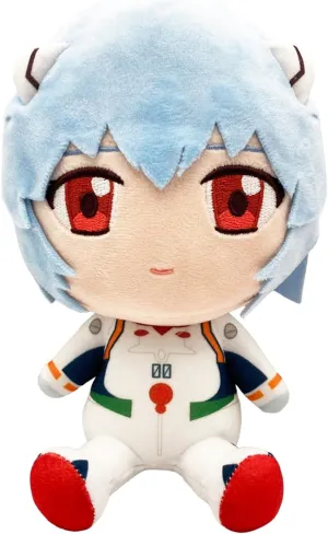 Great Eastern Entertainment Evangelion New Movie – Rei Ayanami Sitting Plush 7" H