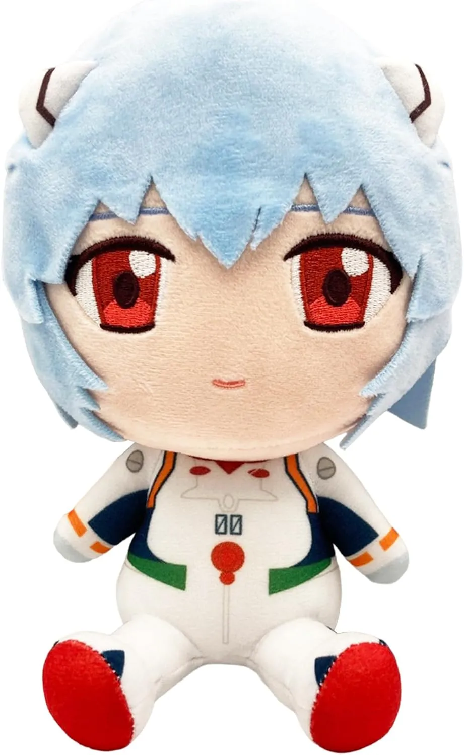 Great Eastern Entertainment Evangelion New Movie – Rei Ayanami Sitting Plush 7" H