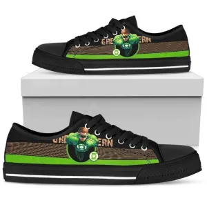 Green Lantern Sneakers Low Top Custom Idea PT11