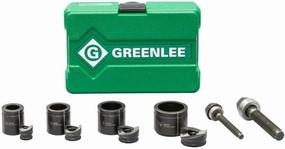 Greenlee 7235BB Slug-Buster 1/2" - 1-1/4" Manual Knockout Set for Use With KRW-1 High-Leverage Ratchet Wrench, Hole Punching Knockout Kit
