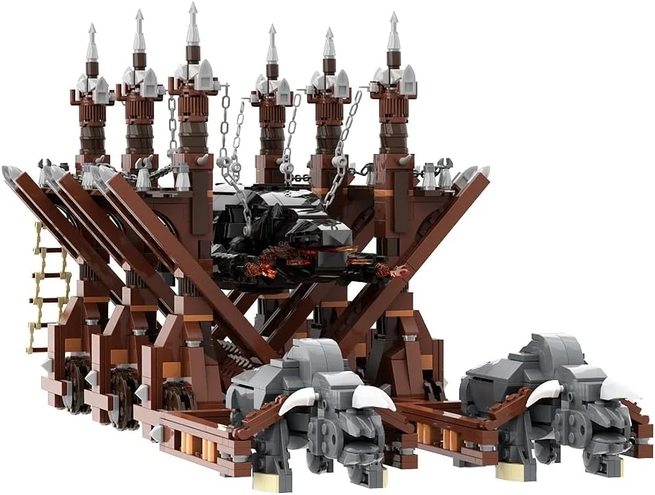 Grond Battering Ram Building Blocks Gifts for Adults, Girls, Boys, and Kids, Magic Castle Toy Set for Film Fans, (1549 Pieces)