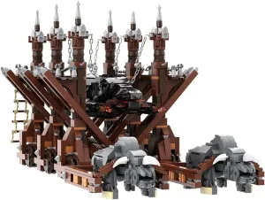 Grond Battering Ram Building Blocks Gifts for Adults, Girls, Boys, and Kids, Magic Castle Toy Set for Film Fans, (1549 Pieces)