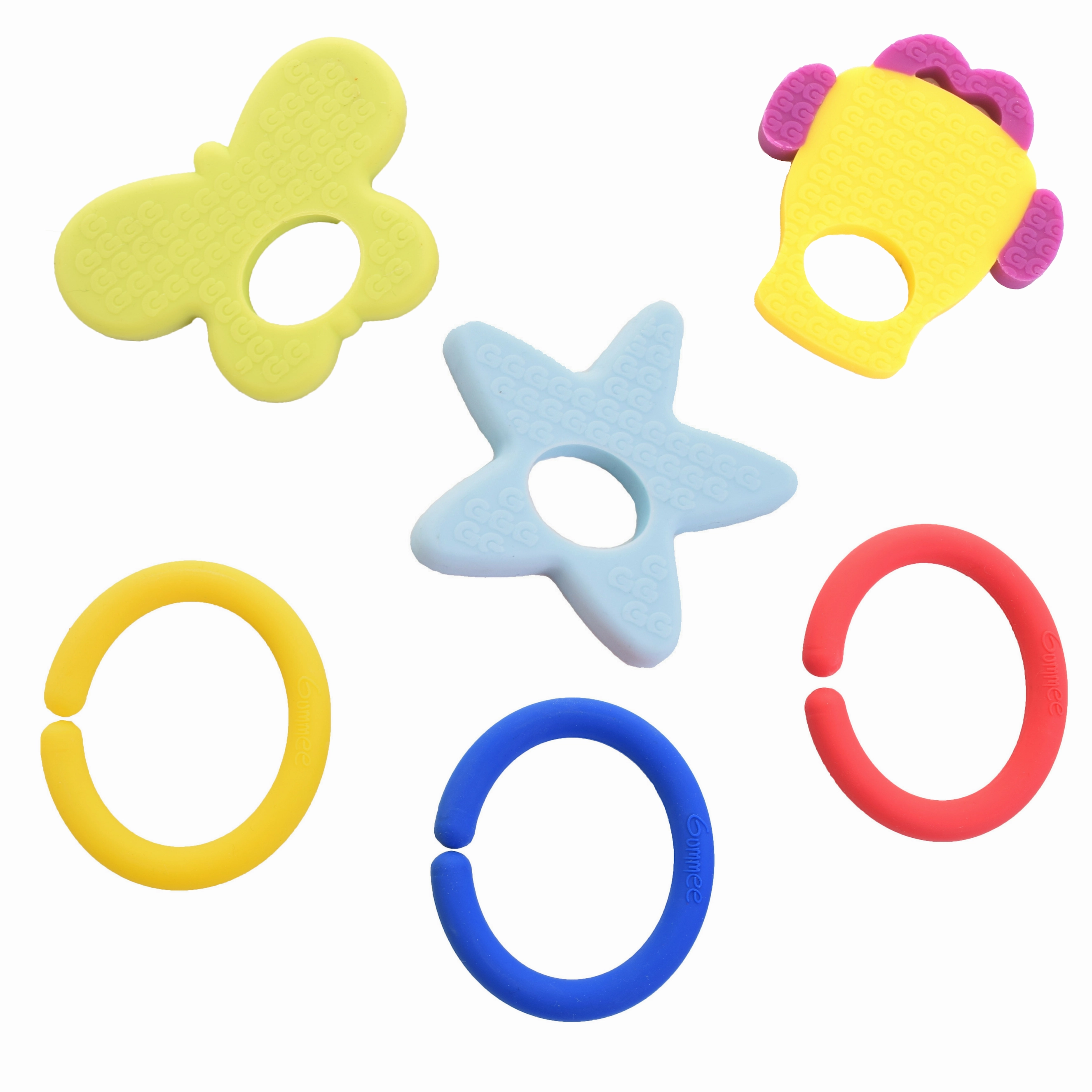 Gummee Deluxe Pack - Gummee Glove Yellow and Link N Teethe