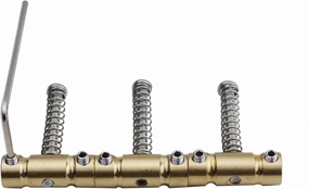 Guyker 3Pcs Guitar Bridge Saddles Brass GOTOH Saddles Set, 10.8mm In-Tune Compensated Saddle with Wrench Highgrade Replacement Part Compatible with Tele TL Guitar