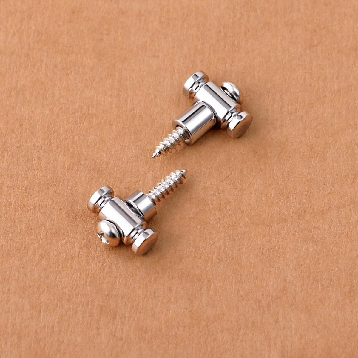 Guyker Guitar Roller String Retainers(Set of 2) – String Guide, Strings Trees Replacement Part for Electric Guitars, SR1 Chrome