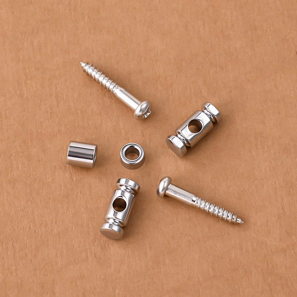 Guyker Guitar Roller String Retainers(Set of 2) – String Guide, Strings Trees Replacement Part for Electric Guitars, SR1 Chrome
