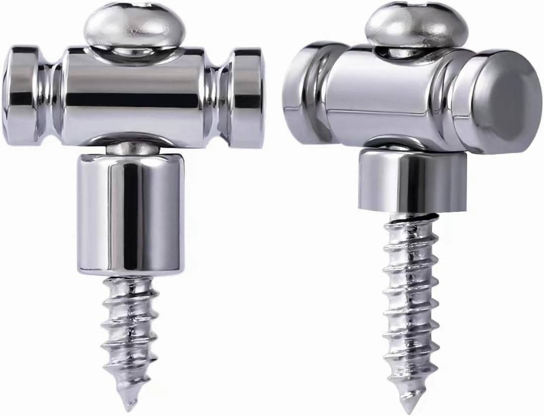 Guyker Guitar Roller String Retainers(Set of 2) – String Guide, Strings Trees Replacement Part for Electric Guitars, SR1 Chrome