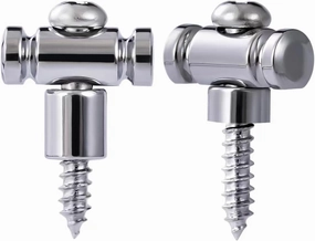 Guyker Guitar Roller String Retainers(Set of 2) – String Guide, Strings Trees Replacement Part for Electric Guitars, SR1 Chrome