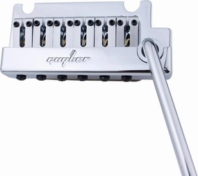 Guyker Guitar Tremolo Bridge String Spacing 10.8MM with Brass Saddle and Brass Block & Bridge Stud, Spring and Claw, Pop-In Vibrato Bar, Complete Install Kit, GG1009 Chrome
