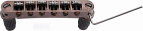 Guyker Guitar Tune-O-Matic Roller Saddle Bridge Replacement Part Compatible with Gibson Les Paul LP SG Style 6 String Electric Guitar - GM005, Bronze
