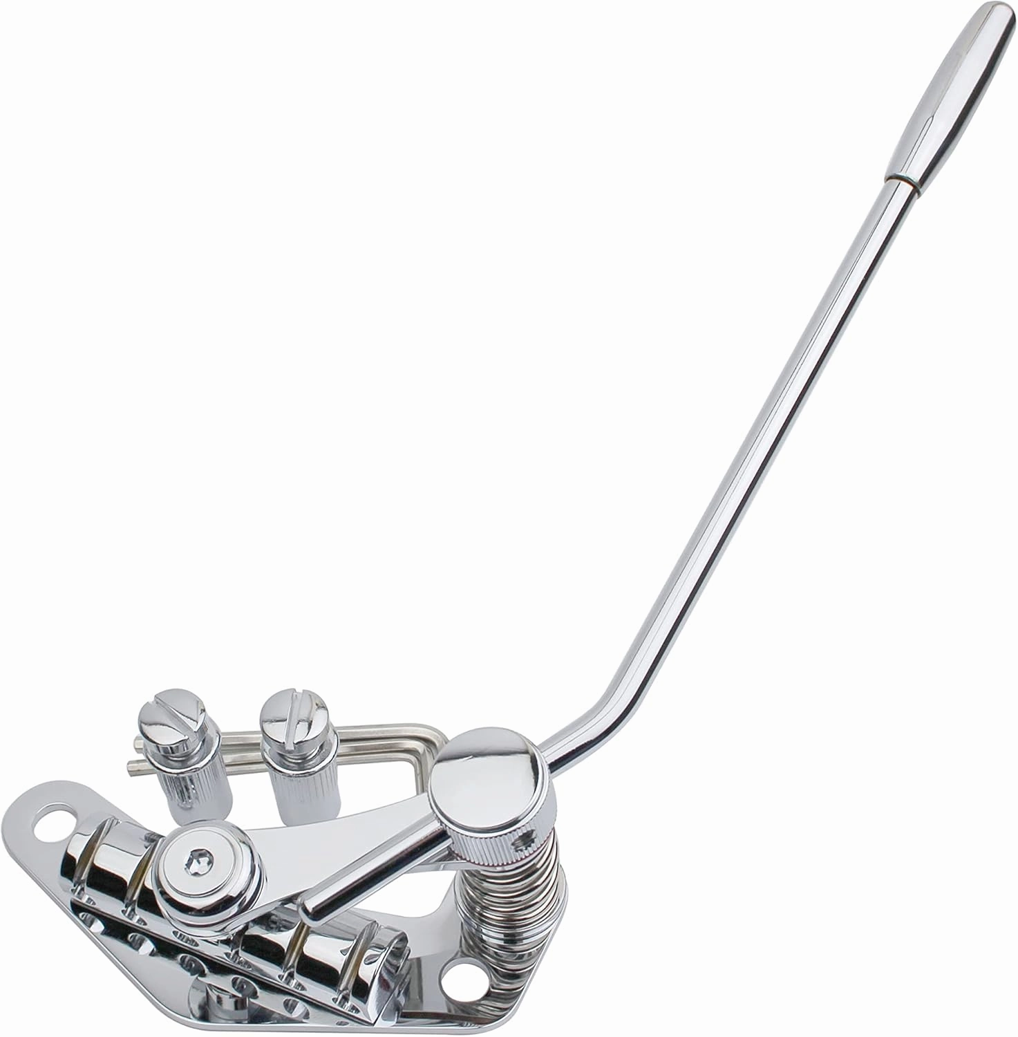 Guyker Tune-O-Matic Style Electric Guitar Bridge Stop Bar Tailpiece Tremolo Compatible with LP SG Guitars TM85, Chrome