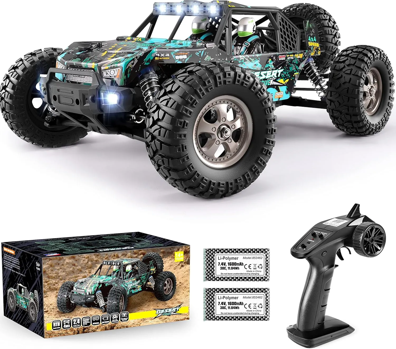 HAIBOXING 2995 Remote Control Truck 1:12 Scale RC Buggy 550 Motor Upgrade Version 42KM/H High Speed RC Cars, Electric Powered 4X4 Off-Road RTR Ideal Hobby for Kids& Adults 40  Min Play