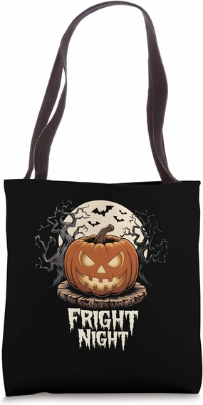 Halloween Pumpkin Jack O Lantern Fright Night Tote Bag