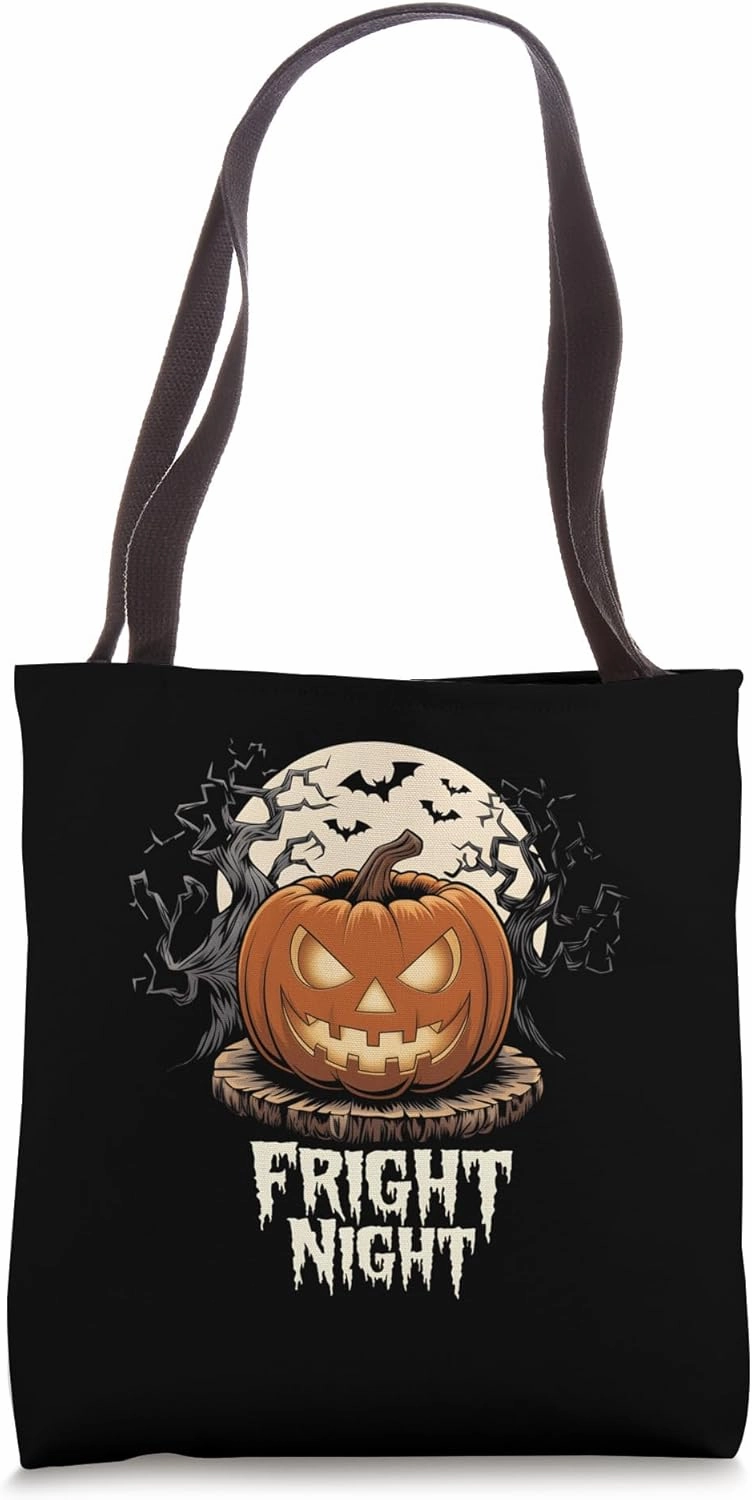 Halloween Pumpkin Jack O Lantern Fright Night Tote Bag